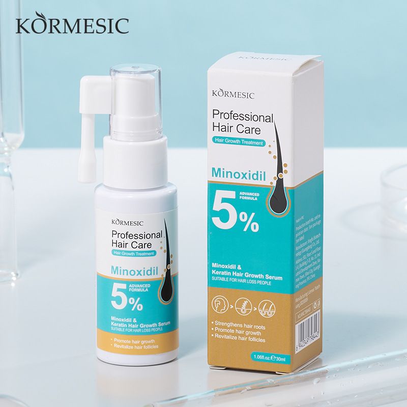 Kormesic 5% Minoxidil Hair Regrowth Treatment for Men & Women - Clinically Proven to Reverse Thinning Hair, Stimulate Follicles & Prevent Baldness