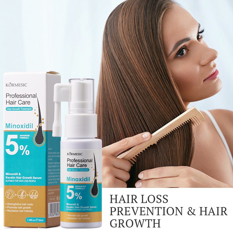 Kormesic 5% Minoxidil Hair Regrowth Treatment for Men & Women - Clinically Proven to Reverse Thinning Hair, Stimulate Follicles & Prevent Baldness