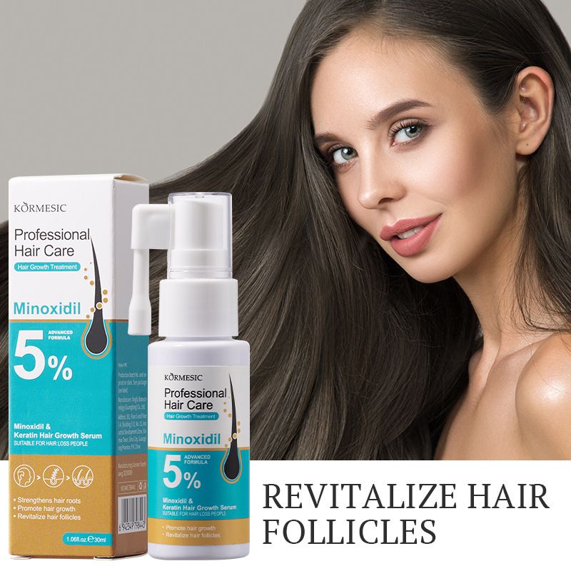 Kormesic 5% Minoxidil Hair Regrowth Treatment for Men & Women - Clinically Proven to Reverse Thinning Hair, Stimulate Follicles & Prevent Baldness
