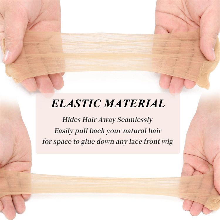 20 Pcs Stocking Wig Caps, Light Brown Stocking Caps For Wigs, Stretchy Nylon Wig Caps for Women, Girls, Kids