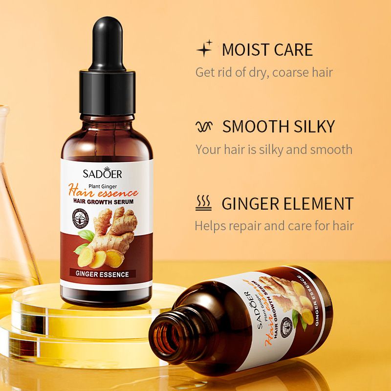 30ML Hair Growth Serum Ginger Fast Repair Hair Essential Oil Hair Care Prevent Hair Loss Oil Scalp Treatment Nourish Hair Care Anti Dandruffs Hair Essence