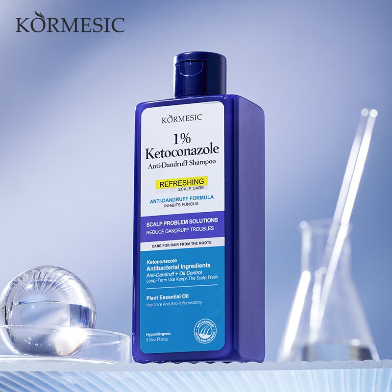 KORMESIC 1% Ketoconazole Shampoo - Refreshing Oil Control Family Pack Removes oil and dirt Anti-Dandruff Shampoo soothes scalp ltch