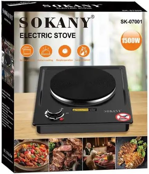 SK-07001  Sokany single Hot plate electric stove 1500W sokany electric cooktop
