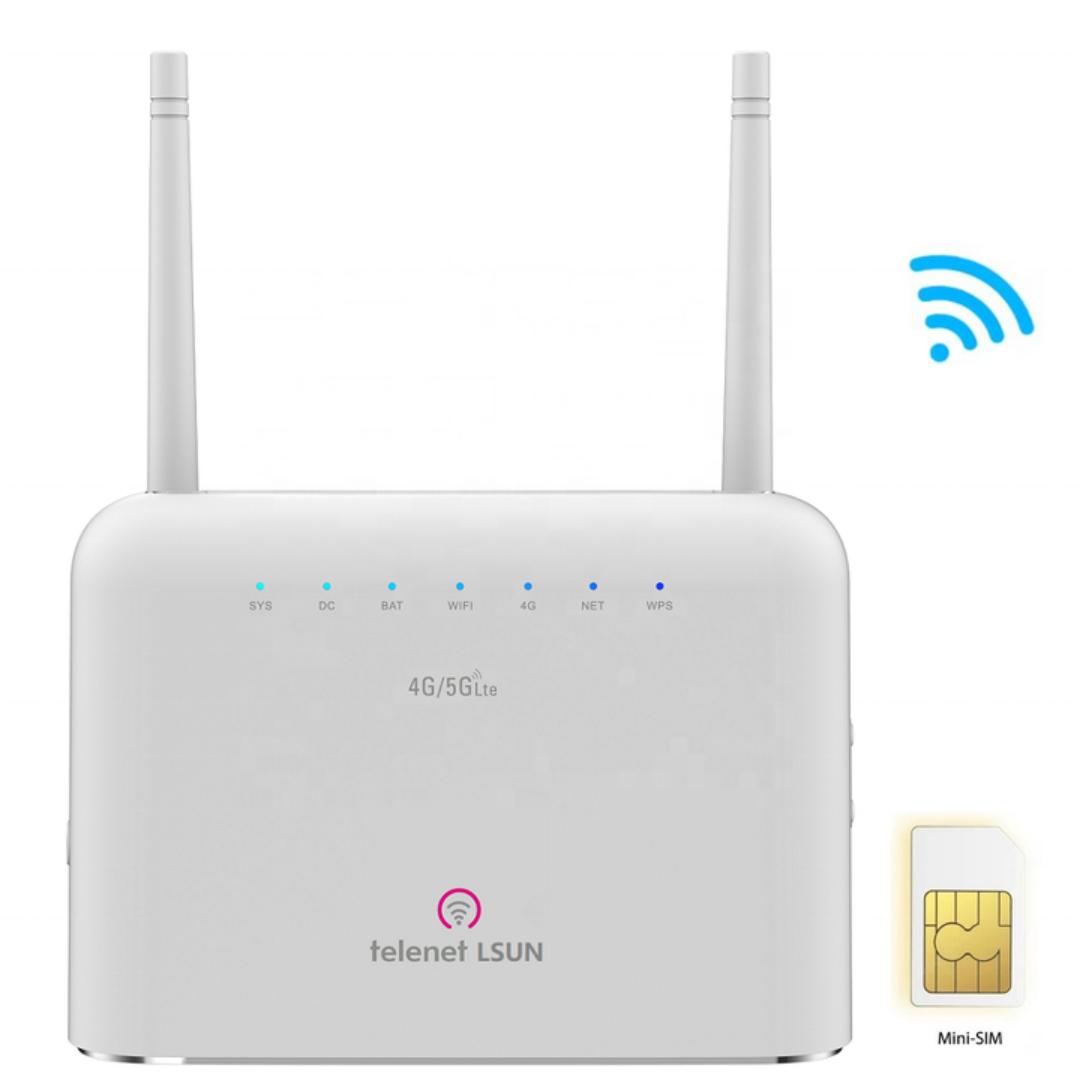 Telenet LSUN MF286N 4G 5G LTE CPE Router with 5000mAh battery cat4 300M 4G 5G Wireless mobile wifi router modem gateway