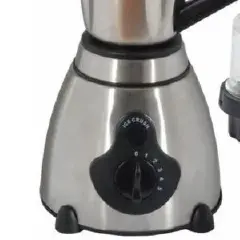 Rashnik stainless steel Blender with 1.5L jug 2 IN 1 blender ice crusher 400W 6 Stainless steel blades