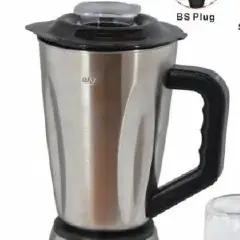 Rashnik stainless steel Blender with 1.5L jug 2 IN 1 blender ice crusher 400W 6 Stainless steel blades