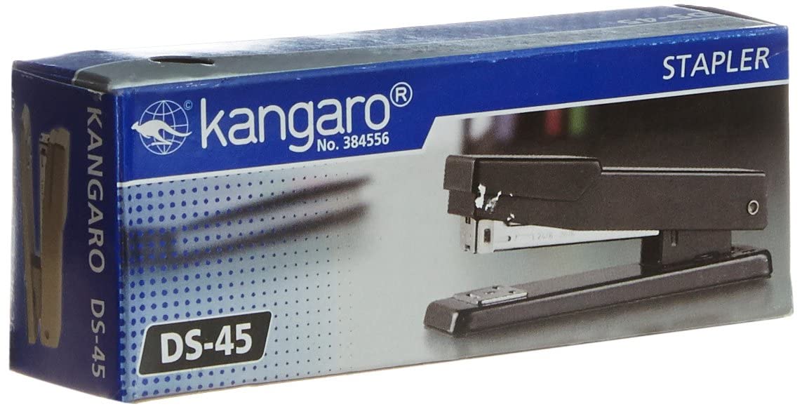 Kangaroo DS-45 Paper Stapler Half strip all steel stapler,Quick loading mechanism, Anti skid base,Rotating anvil &amp; reload indicator