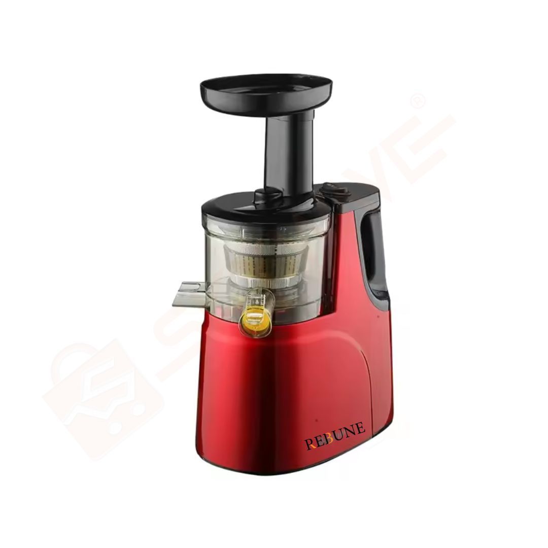 RE-2-079  Rebune Slow Juicer with 2 Outlet For Juice & Pulp Red with 150W DC Motor and 1L juice cup capacity