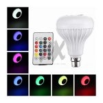 LED Music Bulb With Bluetooth,Music Player With FREE USB disk multi color standard 6W
