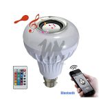 LED Music Bulb With Bluetooth,Music Player With FREE USB disk multi color standard 6W