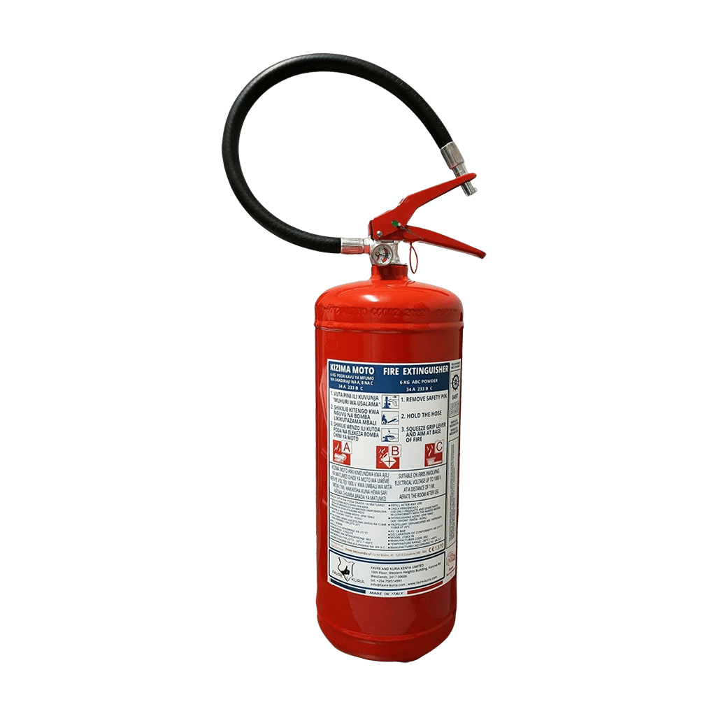 6Kg Dry Powder Fire Extingusher for class ABC Fires  6Kg Dry Powder Fire Extinguisher for Class A, B, C, and Electrical Fires