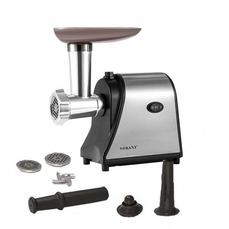 SK-093 Sokany meat mincer 1500Watts Powerful Meat Grinder 2 Grind Plates Sausage Stuffer Multifunction Stainless Steel Meat Mincer SK-093 Electric meat grinder
