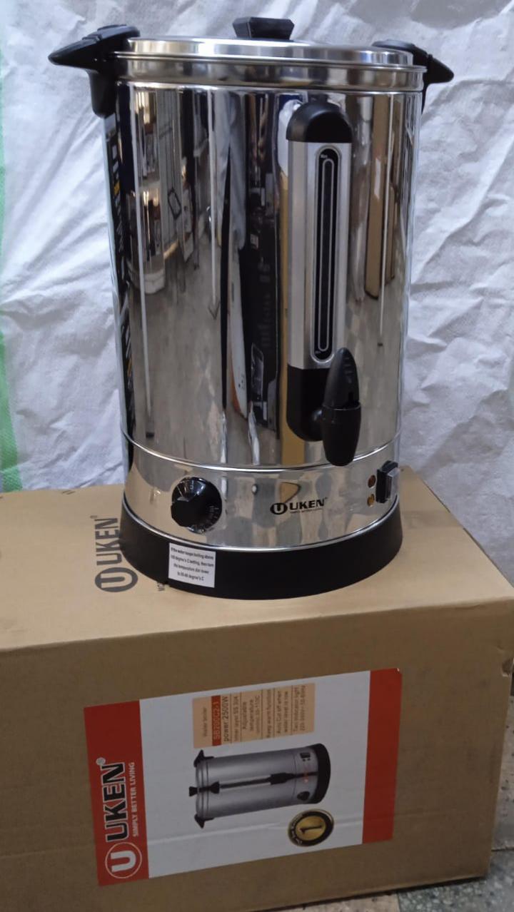 30L Uken electric tea urn kettle boiler and warmer with adjustable temperature control and keep warm function and Auto cut off function when water level is low 2500W Uken water boiler