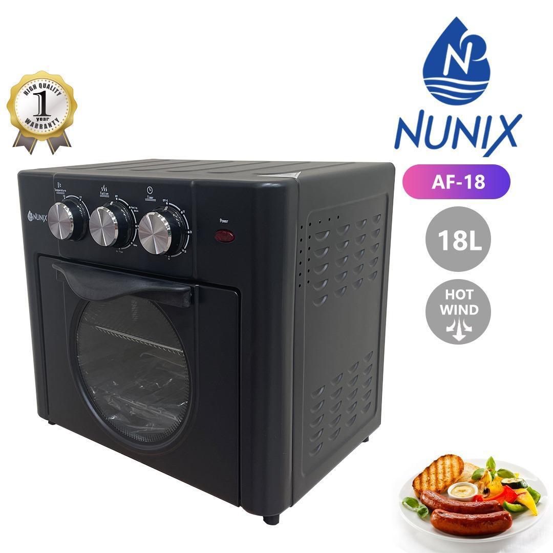 18L Nunix Electric Airfryer oven 1200W Nunix Air Fryer, 18 Liters Electric -Oil Free,Healthier AF-18