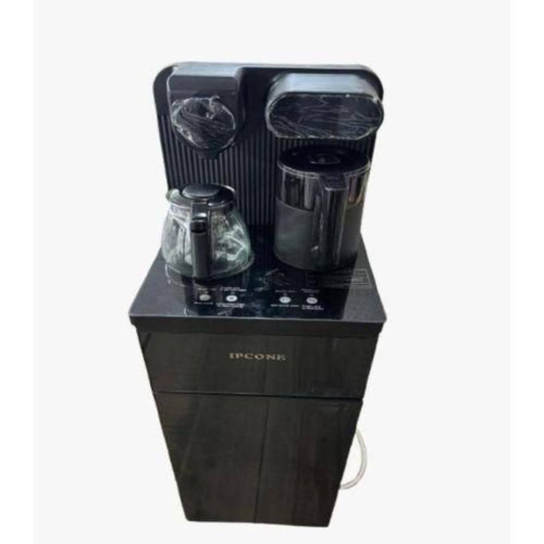 Ipcone bottom load water dispenser hot and cold with 2pcs boiling kettle and storage compartment. Ipcone coffee maker dispenser with remote and touch control