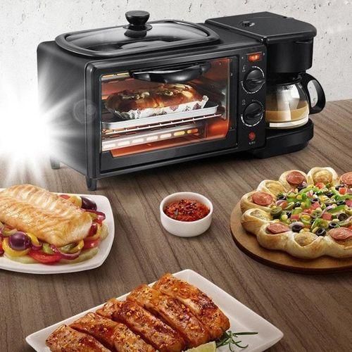 Sokany Breakfast Maker machine 3 IN 1 coffee expresso grill and 12 Litres oven SK-145 Sokany breakfast maker and coffee maker grill machine 1250W