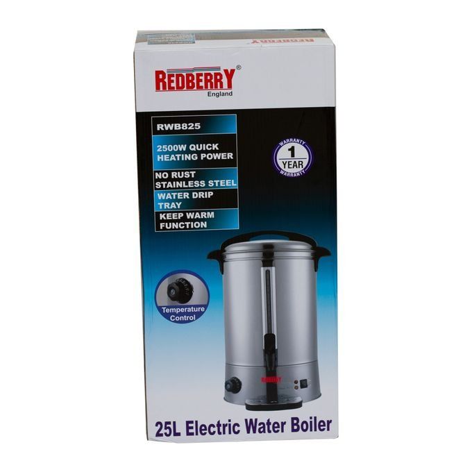 Redberry 25L commercial electric tea urn kettle Commercial Catering Tea Coffee Beverage Urn Stainless Steel Water Boiler kettle 2500W