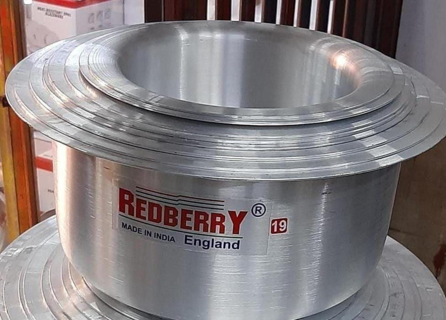 Redberry 8pcs Aluminium Sufurias 12-19 evenly heat distribution Durable Cookware for Every Kitchen