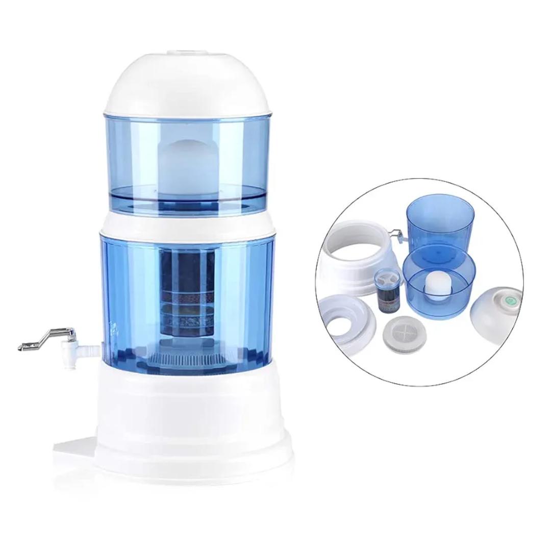 14L Dayliff table top water purifier filter Water Purifier Ceramic Carbon Mineral Purify Filter Dispenser Filtration System, Removal of Heavy Metals, Odor and, 0.1 Micron Precision Filter