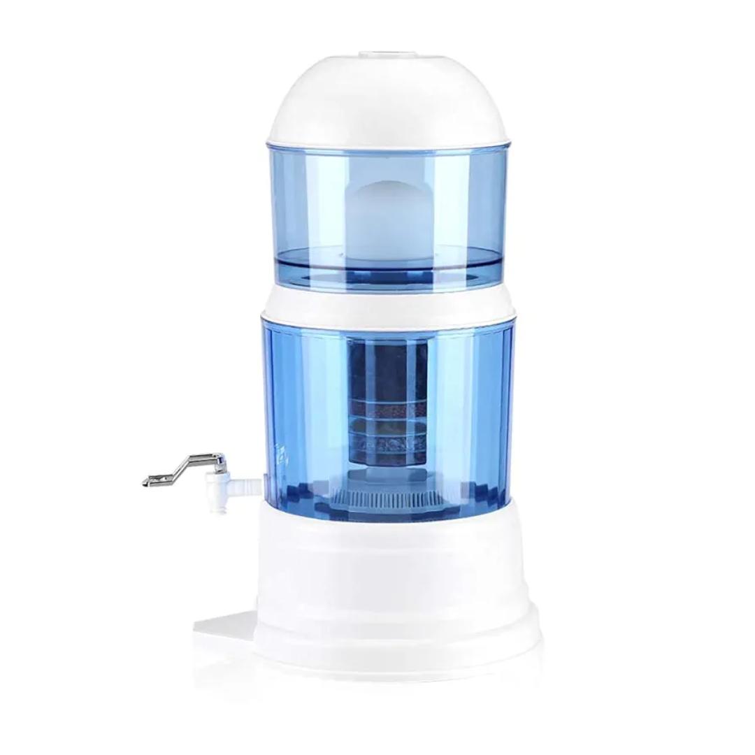 14L Dayliff table top water purifier filter Water Purifier Ceramic Carbon Mineral Purify Filter Dispenser Filtration System, Removal of Heavy Metals, Odor and, 0.1 Micron Precision Filter
