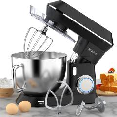 Rebune RE-2-096 heavy duty commercial Electric stand mixer With 7L Stainless steel Bowl for home and commercial use