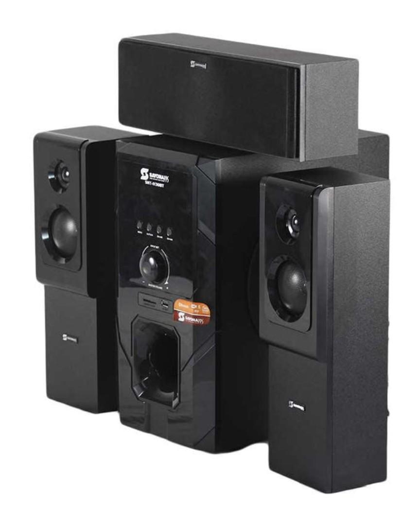 Sayona SHT-1130BT 3.1CH Subwoofer Speaker System with Bluetooth USB FM radio and remote control 15000W P.M.P.O