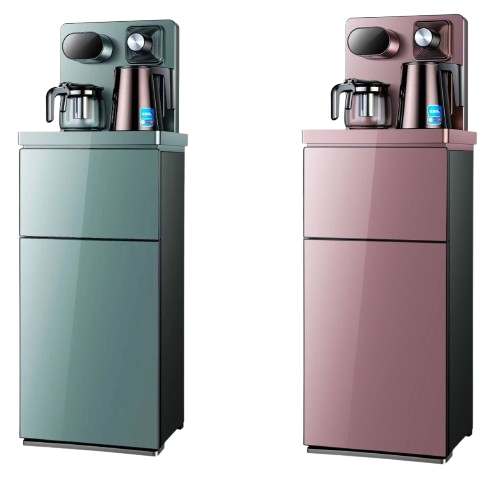 Premier Hot and Cold bottom load water dispenser PM-208 with Two boiling kettles for coffee making ,storage cabinet , remote and touch control panel