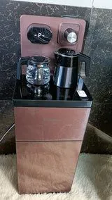 Premier Hot and Cold bottom load water dispenser PM-208 with Two boiling kettles for coffee making ,storage cabinet , remote and touch control panel