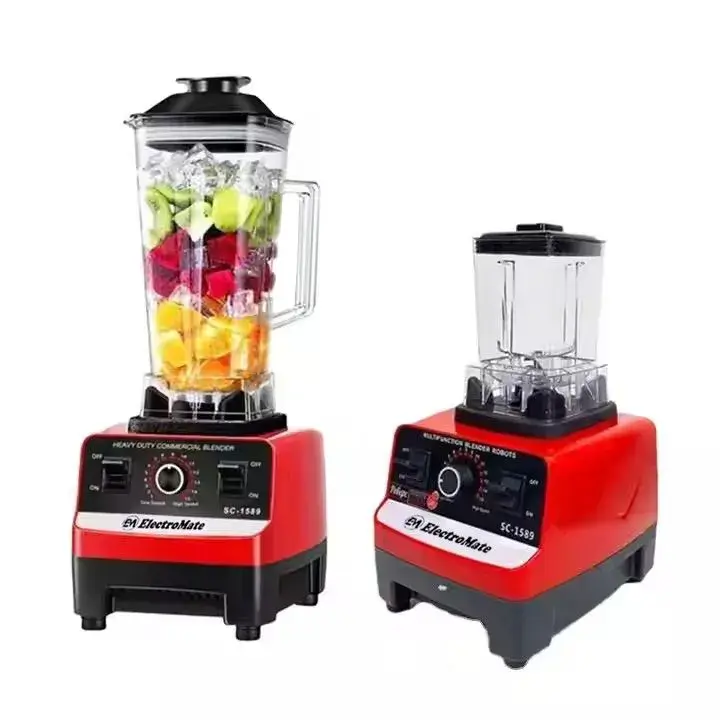 EM Electromate Heavy Duty Commercial Pro Blender + Grinder 2L Jar COMMERCIAL HEAVY DUTY Blender High speed for easy operations Sharp Blades 5500W powerful motor
