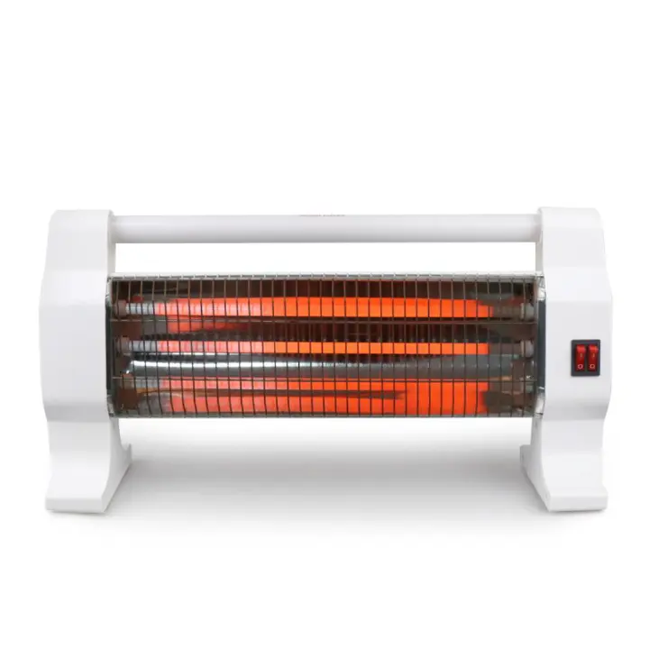 Nunix Portable Electric Room Heater With 3 Heat Settings 3 three tubes Electric heater 400W/ 800W/1200W space heating quartz heater white