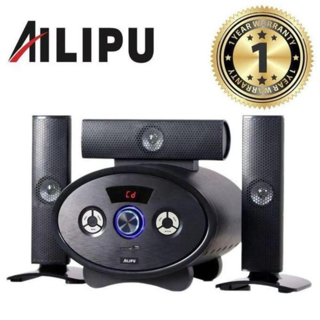 Ailipu KL-6301 3.1CH XBase Multimedia Speaker System Subwoofer USB/SD/FM Playback & AC/DC Power - Cinema Sound Speaker System