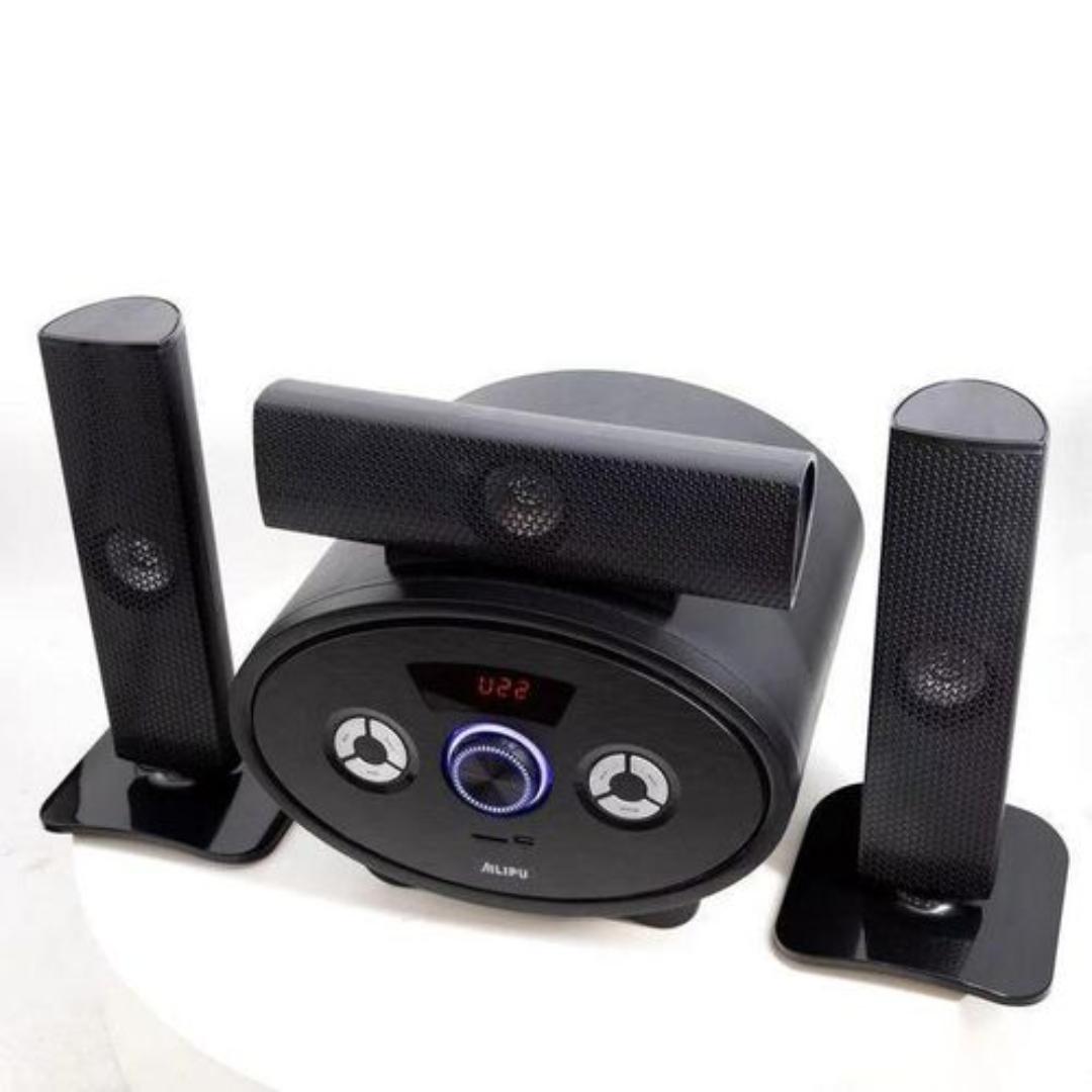 Ailipu KL-6301 3.1CH XBase Multimedia Speaker System Subwoofer USB/SD/FM Playback & AC/DC Power - Cinema Sound Speaker System