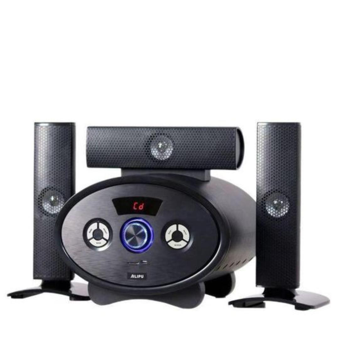 Ailipu KL-6301 3.1CH XBase Multimedia Speaker System Subwoofer USB/SD/FM Playback & AC/DC Power - Cinema Sound Speaker System