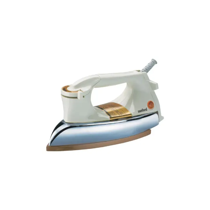 Sanford SF20DI Heavyweight Dry Iron Box with Ceramic Coated non-stick Soleplate 1200W cream color