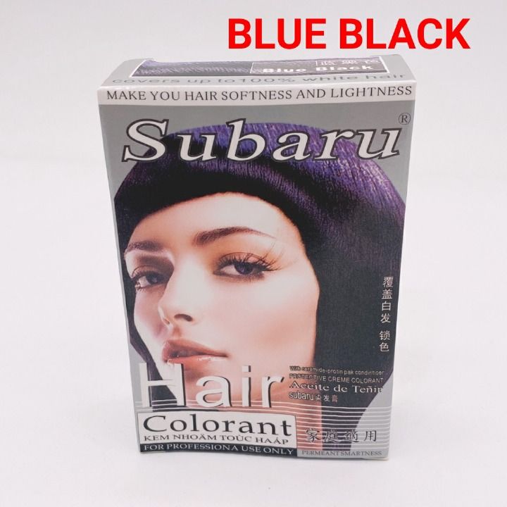 Subaru Hair Colorant - Blue Black - Hair Color Coloring Dye