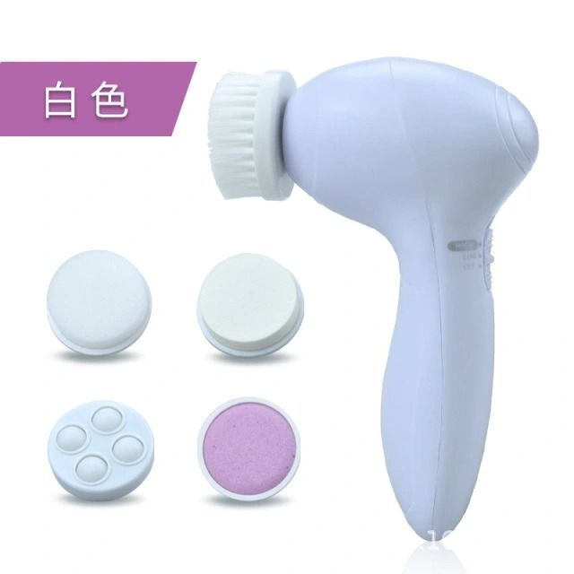 5 in 1 Electric Facial Cleanser Wash Face Cleaning Machine Skin Pore Cleaner Body Cleansing Massage Mini Beauty Massager Brush