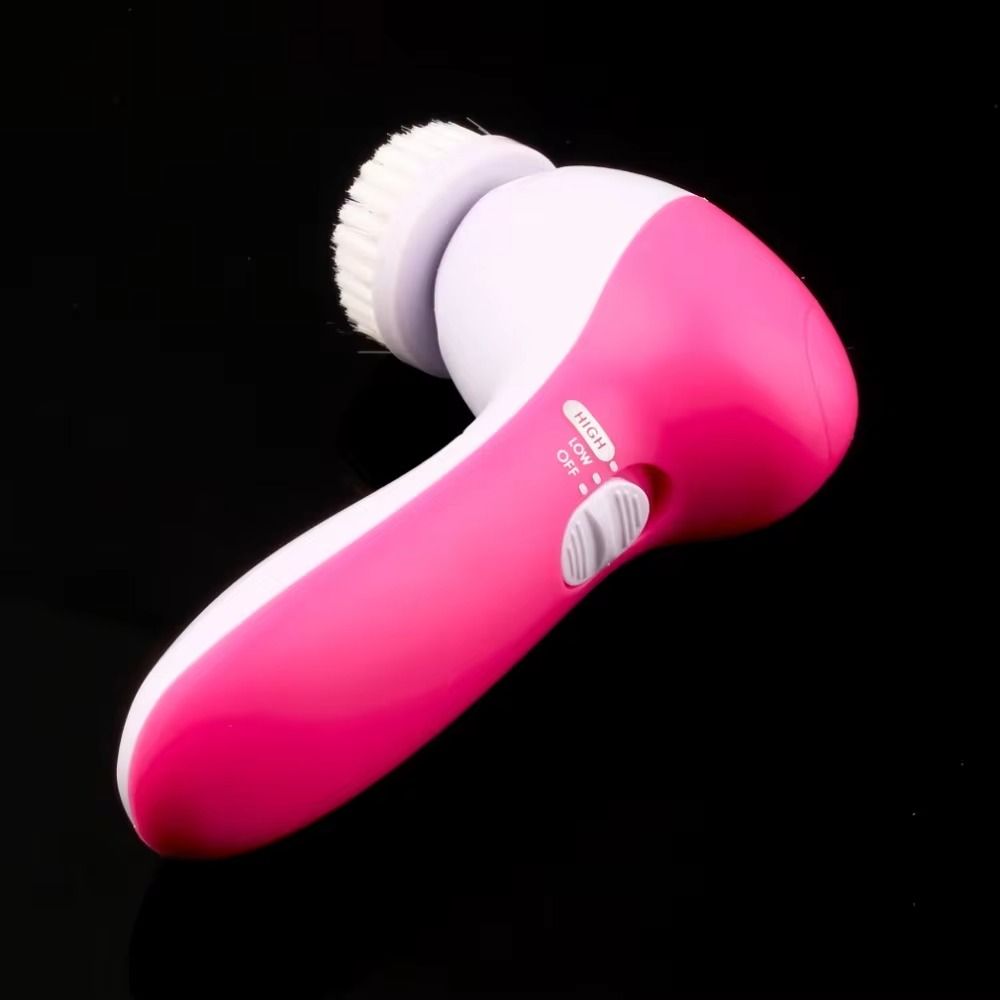 5 in 1 Electric Facial Cleanser Wash Face Cleaning Machine Skin Pore Cleaner Body Cleansing Massage Mini Beauty Massager Brush