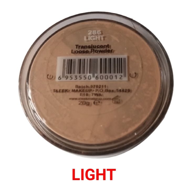 Sleek Translucent Loose Powder Face Makeup - Chocolate / Dark