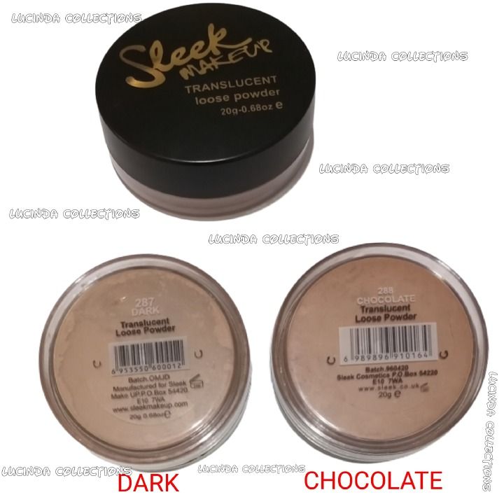 Sleek Translucent Loose Powder Face Makeup - Chocolate / Dark