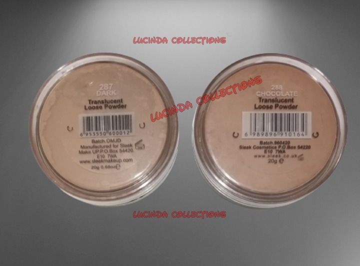 Sleek Translucent Loose Powder Face Makeup - Chocolate / Dark