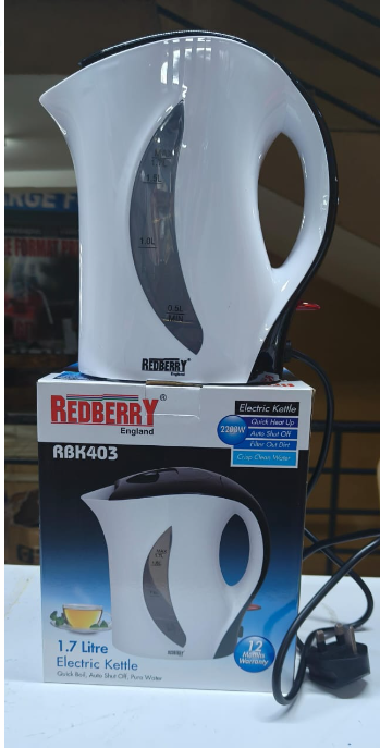 Redberry 1.7Ltrs Electric Water Kettle Heater Jug