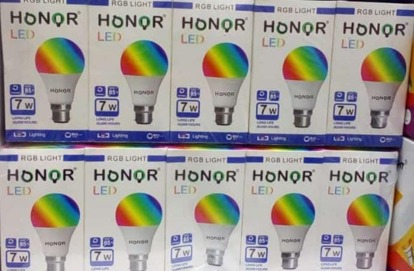 🔥New Arrival !! Honour LED Light Bulb,7 different individual colours 7Watts