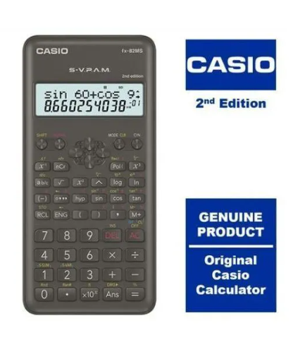 Original Casio FX-82MS Scientific Calculator Casio FX-82MS 2nd Edition– 240+ Functions, Dual Power, Durable Keypad, Ideal for High school, KCSE, University, College, Engineering & Business Students