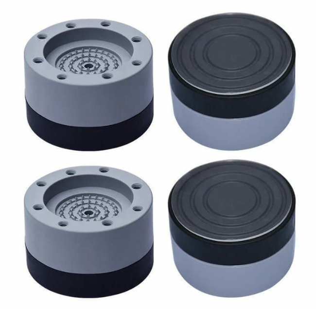 Universal  Shock & Noise Cancelling Anti-Vibration Pads Can be used for washing machine, Driers, Deep Freezers and Fridge
⚕️The lower layer is made of rubber which has strong grip to absorb shock
