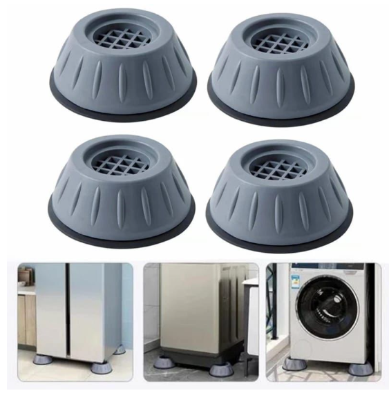 Universal  Shock & Noise Cancelling Anti-Vibration Pads Can be used for washing machine, Driers, Deep Freezers and Fridge
⚕️The lower layer is made of rubber which has strong grip to absorb shock