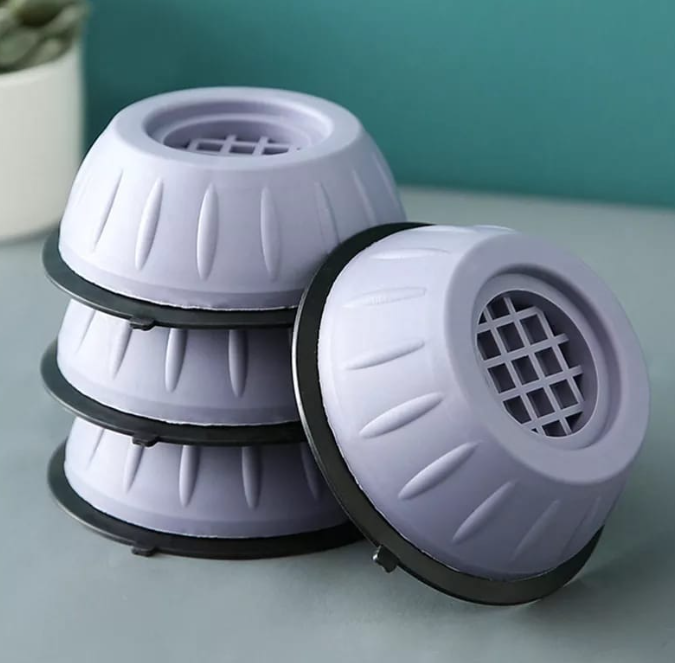 Universal  Shock & Noise Cancelling Anti-Vibration Pads Can be used for washing machine, Driers, Deep Freezers and Fridge
⚕️The lower layer is made of rubber which has strong grip to absorb shock