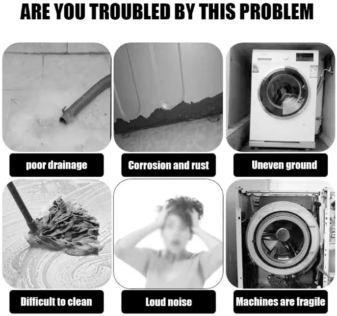 Universal  Shock & Noise Cancelling Anti-Vibration Pads Can be used for washing machine, Driers, Deep Freezers and Fridge
⚕️The lower layer is made of rubber which has strong grip to absorb shock