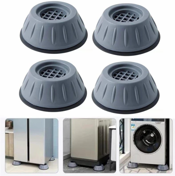Universal  Shock & Noise Cancelling Anti-Vibration Pads Can be used for washing machine, Driers, Deep Freezers and Fridge
⚕️The lower layer is made of rubber which has strong grip to absorb shock