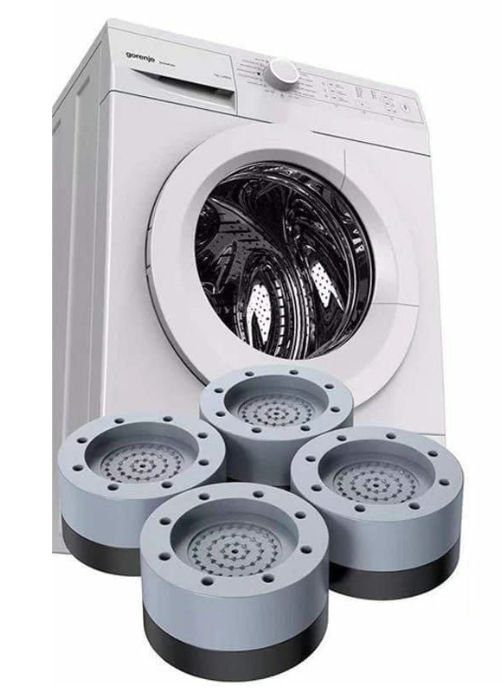 Universal  Shock & Noise Cancelling Anti-Vibration Pads Can be used for washing machine, Driers, Deep Freezers and Fridge
⚕️The lower layer is made of rubber which has strong grip to absorb shock