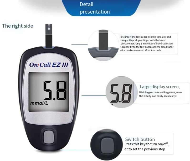 🔥Affordable On call Blood sugar meter , Glucometer Convenient, accurate results in 10 seconds asFrequent testing helps to improve and control blood glucose levels .